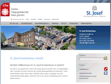Tablet Screenshot of krankenhaus-linnich.de